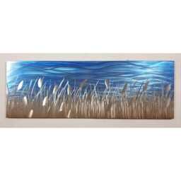 Blue Lake Metal Wall Art, Indoor/Outdoor - thumbnail 3