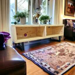 Nordic Tv Stand Rustic Reclaimed Wood Media Console With Steel Legs