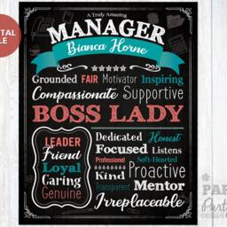 "Boss Appreciation Wall Art, Manager Printable, 16"" X 20" - thumbnail 3