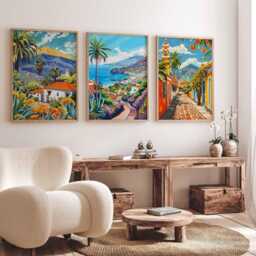 Set Of 3 Tenerife Poster, Spain Travel Print, Wall Art, Canary Islands Decor, Gift - thumbnail 2