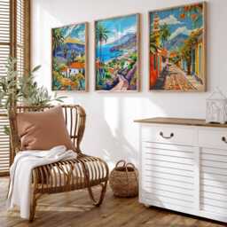 Set Of 3 Tenerife Poster, Spain Travel Print, Wall Art, Canary Islands Decor, Gift - thumbnail 3