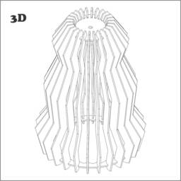 Pear Lamp - Laser Cut, Cnc File, Dxf, Cdr - thumbnail 2