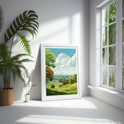 London Travel Print - England, Surrey Hills Poster, Home Decor, Gift Or Canvas - thumbnail 2
