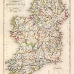 Ireland Map - Old Antique Reproduction Print Of 1846 - thumbnail 2