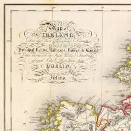 Ireland Map - Old Antique Reproduction Print Of 1846 - thumbnail 3