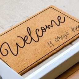 Personalized Street Name Doormat - Door Mat Custom Housewarming Gift Closing - thumbnail 2