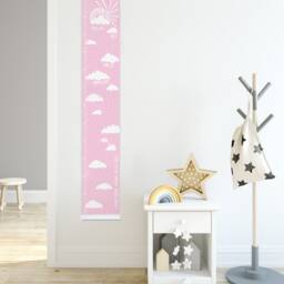 Personalised Dream Big Canvas Height Chart, Kid's Growth Chart, Nursery Wall Hanging, Newborn Gift, First Birthday Gift - thumbnail 3