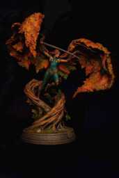 Autumn Forest Fairy Resin Model Kit - Unpainted 3D Printed Miniature 55mm/ 75mm Nature Spirit Display Figure