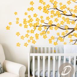 Large Blooming Tree Wall Sticker Floral Decal Flower Nursery Art Wall Mural -Am036 - thumbnail 3