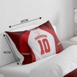 Custom Name England Flag Cot Bed Set Three Lions Nursery Bedding Football Jersey T Shirt Number Supporter Present St George Cross Room Decor - thumbnail 3