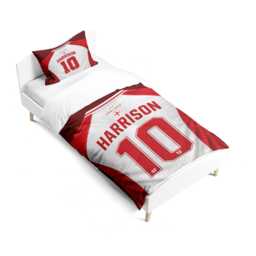 Custom Name England Flag Cot Bed Set Three Lions Nursery Bedding Football Jersey T Shirt Number Supporter Present St George Cross Room Decor