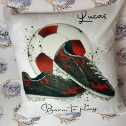 Personalised Football Cushion Cover - Bedroom Gifts Children's Adults Cushions - thumbnail 2