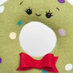Christmas Cushion - Wreath Plush Caro & Zolie Decoration - thumbnail 2