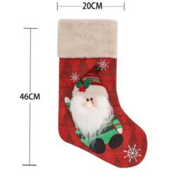 Personalized Large 3D Monogrammed Christmas Stockings Holidays Decoration Stockings-Gift Collection Bag Ornaments-16 Styles - thumbnail 3