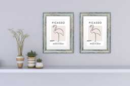 Vintage Rustic Distressed Handmade Photo Frame With Mount Pack Of 2 Frames A2/A3/A4/A5 Shabby Wood Effect Poster Picture - thumbnail 1