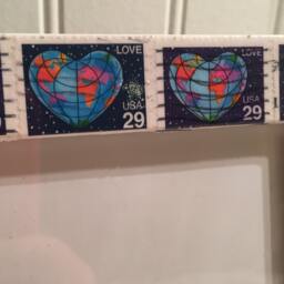 World Love/ Peace/ Mother's Day Postage Stamp Frame - Holds 4x6 Photo - thumbnail 4