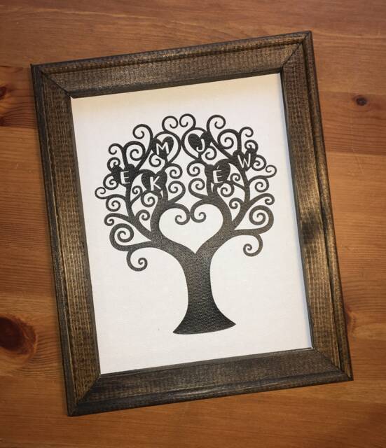 Custom Family Tree Sign, Personalized Wall Art, Name Farmhouse Decor, Gallery Wall, Entryway Sign - image 1