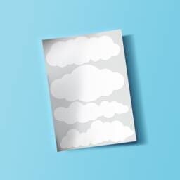 Cloud Vinyl Wall Art Stickers Decals Kids Room Children's Bedroom - thumbnail 2