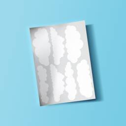 Cloud Vinyl Wall Art Stickers Decals Kids Room Children's Bedroom - thumbnail 3