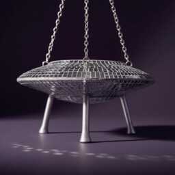 Ufo Hanging Planter, Mirror Ball Flying Saucer Plant Pot - thumbnail 4
