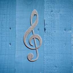 Treble Clef Metal Wall Art, Home & Garden Decor For Musician - thumbnail 2