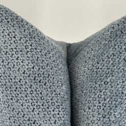 Blue Textured Throw Pillow Case, Decorative Cushion, Summer Decor, Farmhouse Pillowcase - thumbnail 2