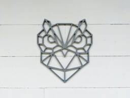 Geometric Owl Wall Hanging - Geometric Woodland Decor Kids/Nursery Animal - thumbnail 1