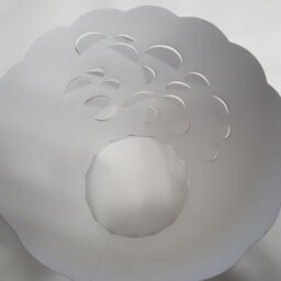 New 3x5x4.5 Cut Mixed Fruit Lampshade 100% Recycled Material Candelabra - thumbnail 3