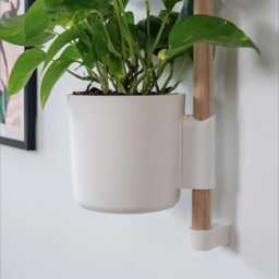 The Rail V2 - Wall Mounted Planter Modern Vertical Herb & Plant Holder - Pine Dowel/Rail Included - thumbnail 3