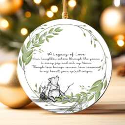 A Legacy Of Love - Memorial Christmas Bauble Remembrance Decoration- Condolence Bereavement Keepsake in Memory Ornament Gift Present - thumbnail 3