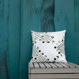 Black & White Accent Pillow Modern Home Decor - thumbnail 4