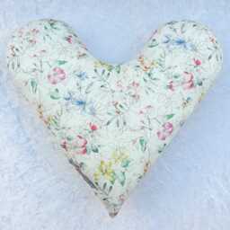 Liberty Tana Lawn Heart Pillow Breast Cancer Underarm Pillow 29cm - thumbnail 4