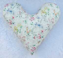Liberty Tana Lawn Heart Pillow Breast Cancer Underarm Pillow 29cm