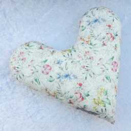 Liberty Tana Lawn Heart Pillow Breast Cancer Underarm Pillow 29cm - thumbnail 2