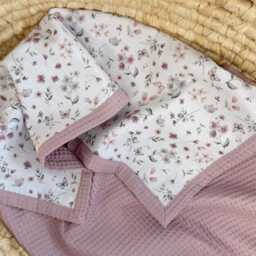 Soft 100% Cotton Baby Blankets, Handmade in Europe, Premium Waffle Cotton, Lightweight Newborn Blanket, Embroidered Name Christmas Gift - thumbnail 2