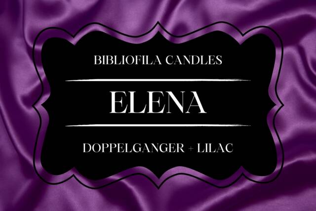 Elena - Bookish Candle Fantasy Scented Candle Home Decor Handmade