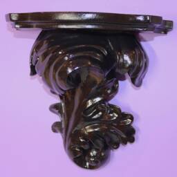 Black - Gothic Ornate Wall Shelf Art Hanging Kitsch Rococo Baroque Nouveau Punk Corbel Homeware - thumbnail 2