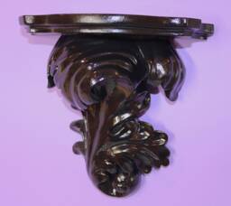 Black - Gothic Ornate Wall Shelf Art Hanging Kitsch Rococo Baroque Nouveau Punk Corbel Homeware - thumbnail 1