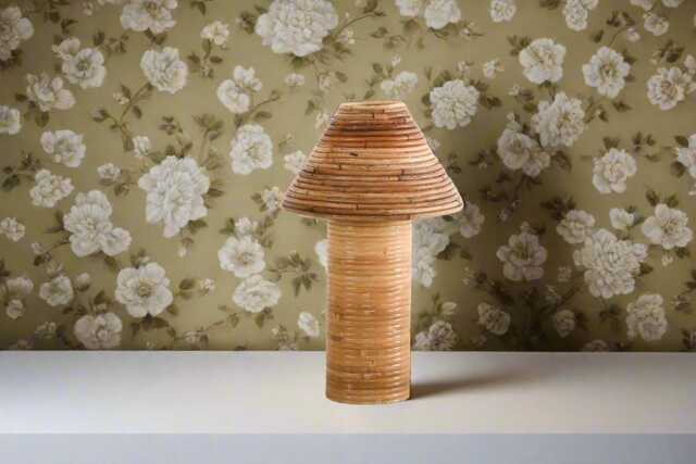 Oom Table Lamp, Rattan Small Bedroom, Living Room Lighting - image 1
