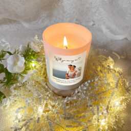 Photo Proposal Candle Gift Set With Matches Custom Text & Photo, Will You Marry Me? - thumbnail 2