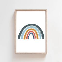 Set Of 3 Boys Nursery Prints, Rainbow Bedroom Decor, Wall Art, Playroom Prints - thumbnail 2