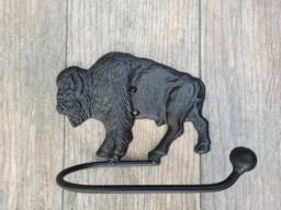 Bison Buffalo Bathroom Toilet Paper Holder, Pick Your Color, Tp Tissue Nature, Towel Rack, Wall Hook. Ranch Cabin