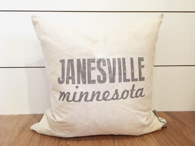 City State Pillow Cover // Custom Gift Home Decor