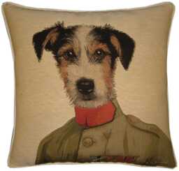 Thierry Poncelet Jack Russell Tapestry Cushion Cover Sham - thumbnail 1