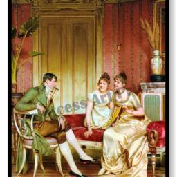 Frederick Soulacroix Victorian Society Ladies Art Prints, Set Of 4 - thumbnail 3