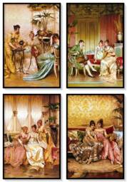 Frederick Soulacroix Victorian Society Ladies Art Prints, Set Of 4 - thumbnail 1