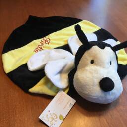 Minky Snuggle Blanket Toy, Animal Security Blanket Buddy, Sculptured With Head, Elephant, Cows, Dogs, Frogs, Giraffes, Lions - thumbnail 3
