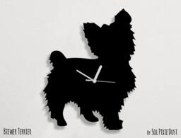 Australian Terrier Dog 2 - Wall Clock Silhouette
