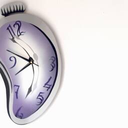 Turning - Handmade Surreal Melting Clock, Wall Home Decor - thumbnail 3