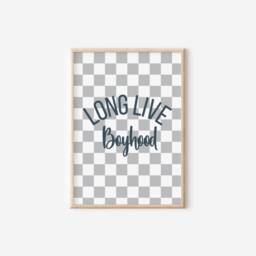 Long Live Boyhood Print For Boys Bedroom, Playroom Or Nursery, Childrens Wall Decor - thumbnail 2